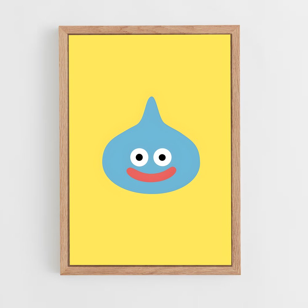 Poster Slime Souriant – affiche Dragon quest (vue 4)